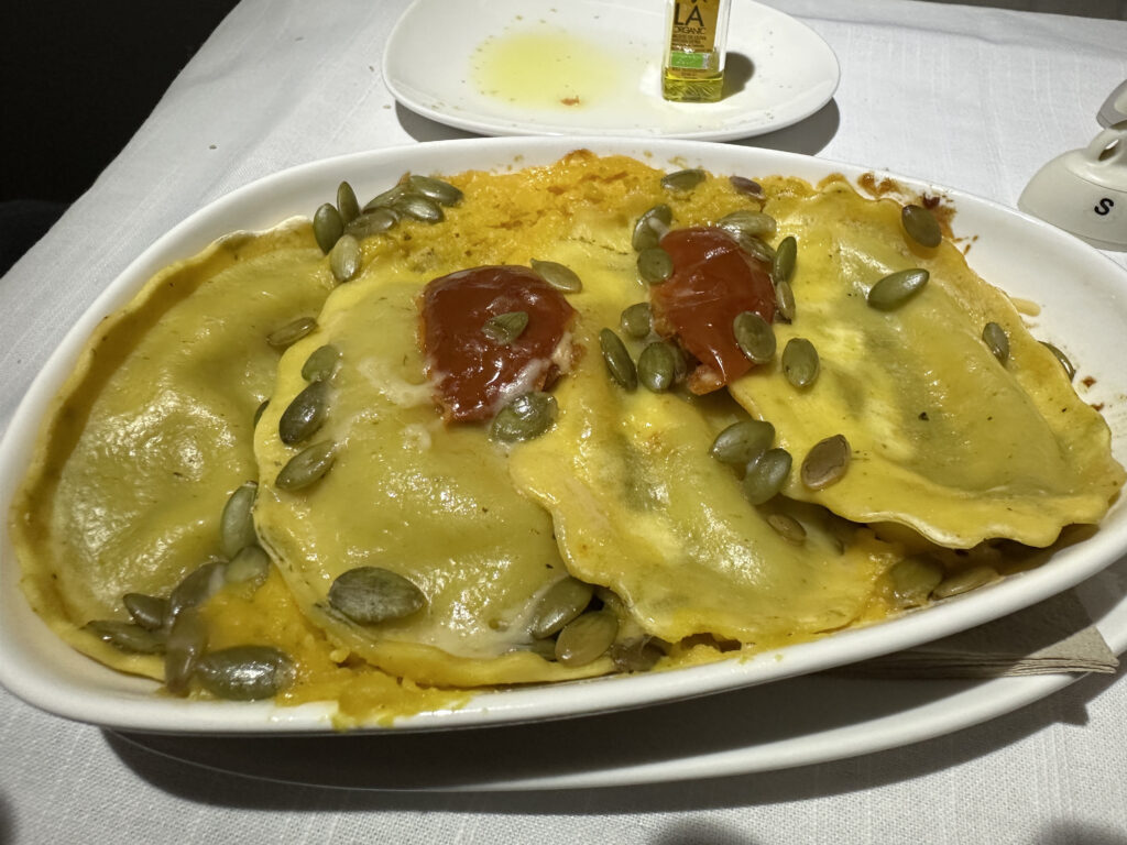 a plate of food on a table