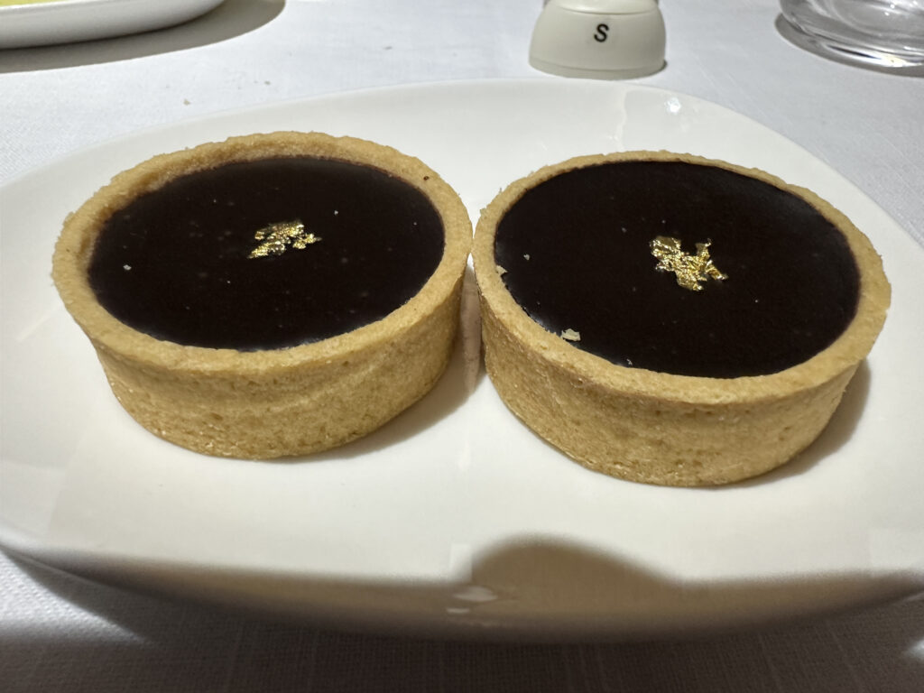 two desserts on a plate