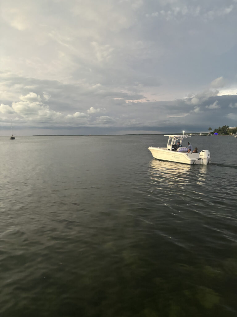 a boat on the water