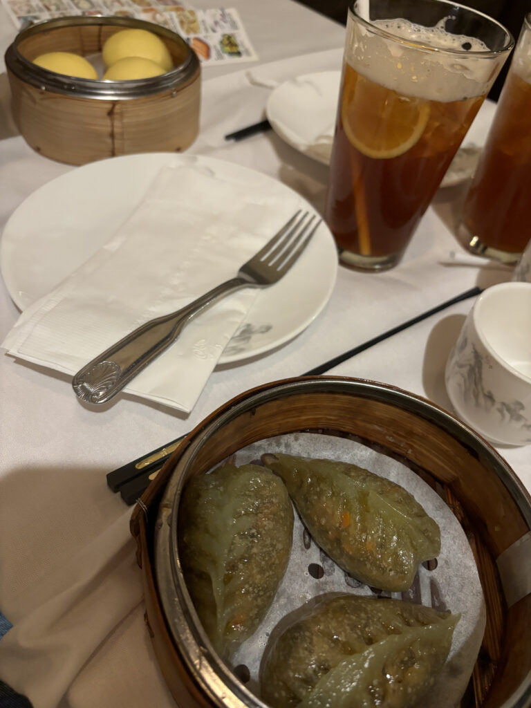 a plate of food on a table