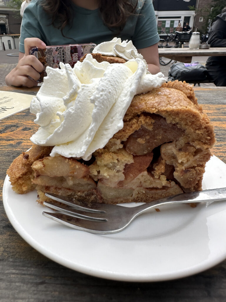 a plate of food with a fork and a fork