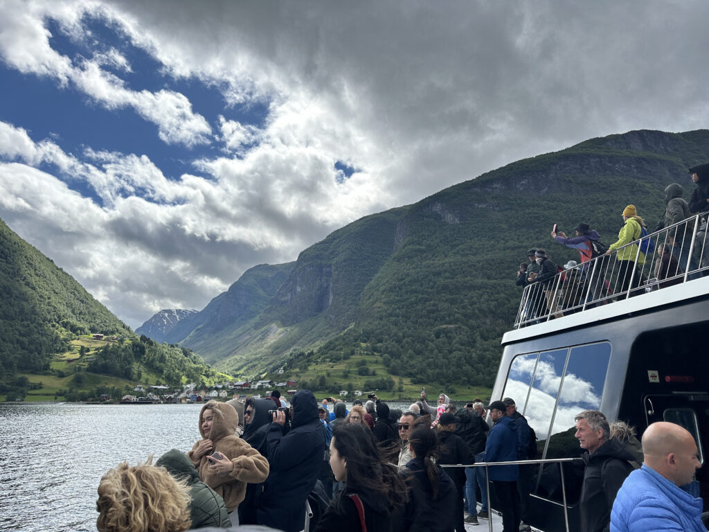 a group of people on a boat
