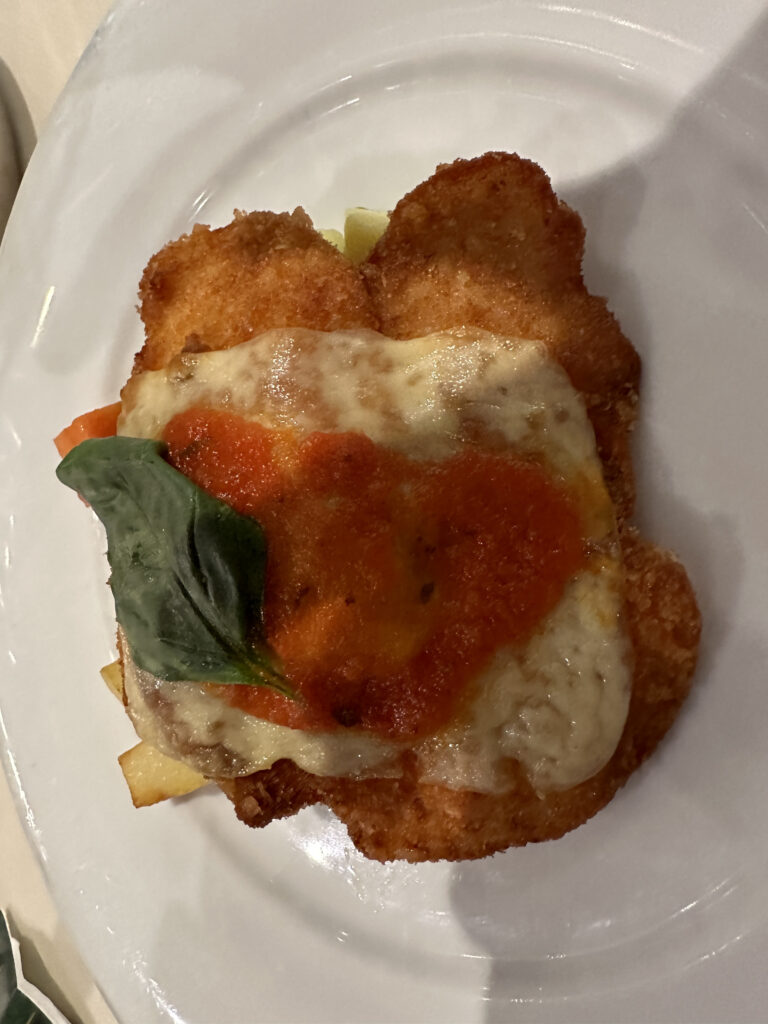 a plate of food on a table