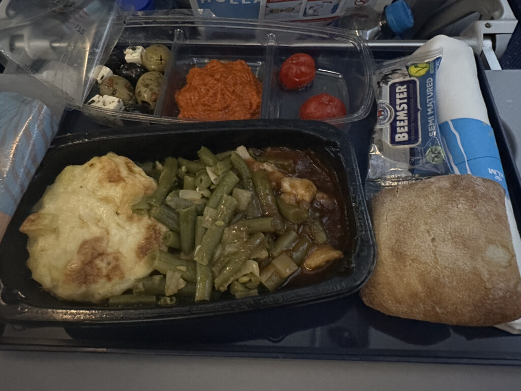 a tray of food on a tray