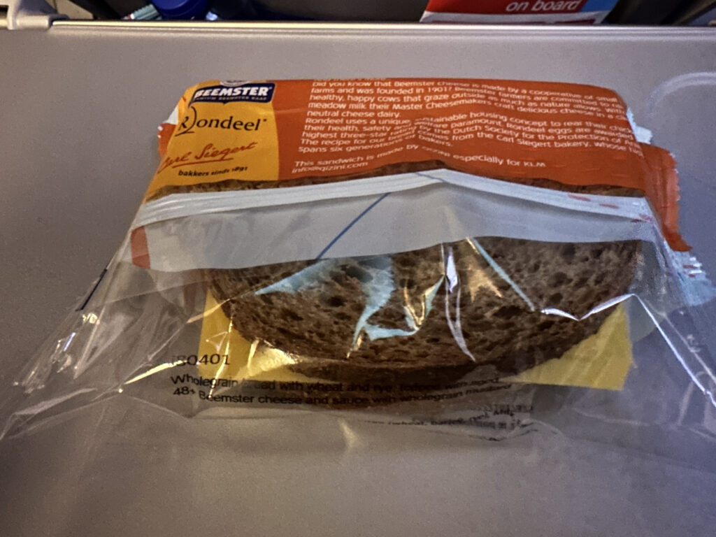a package of bread on a table