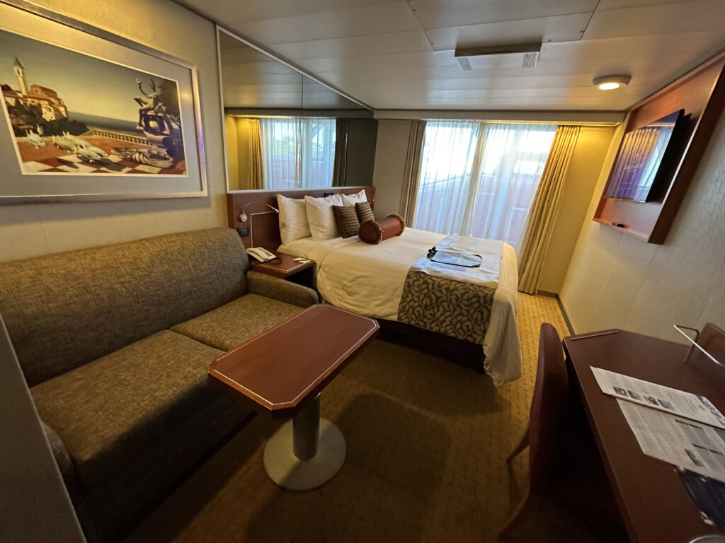 a room with a bed and a couch
