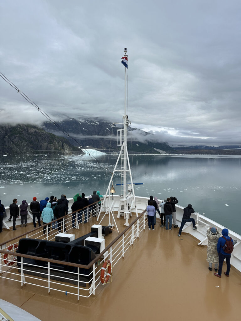 a group of people on a boat
