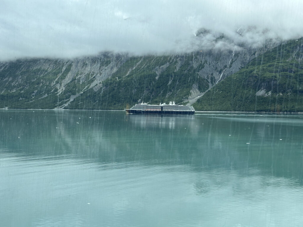 a ship in the water