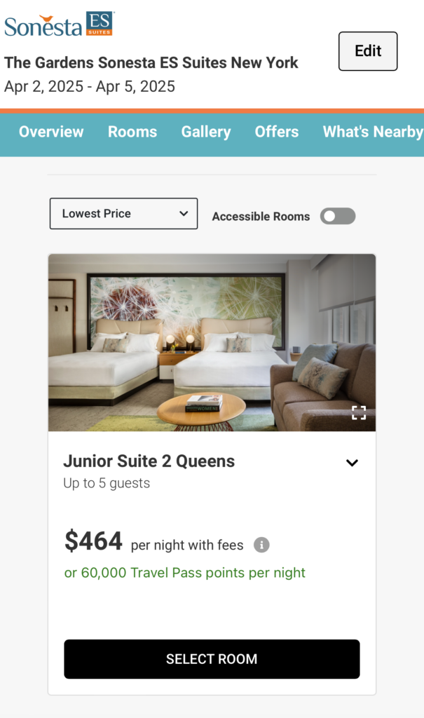 a screenshot of a hotel room