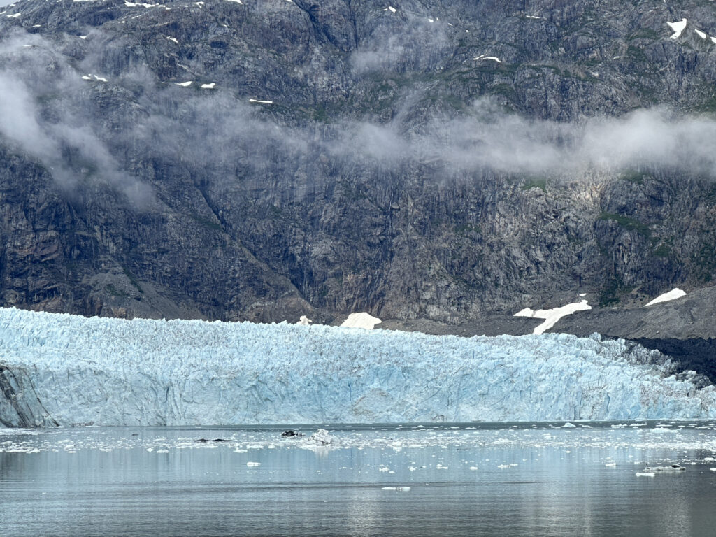 a glacier in the water