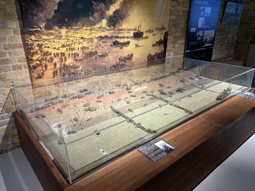 a display of a military scene