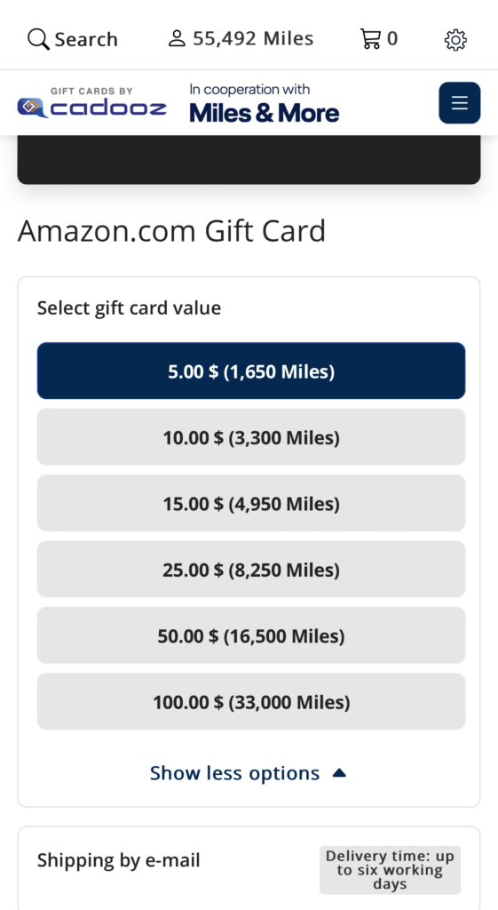 a screenshot of a gift card