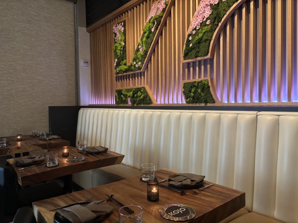 a table set up in a restaurant