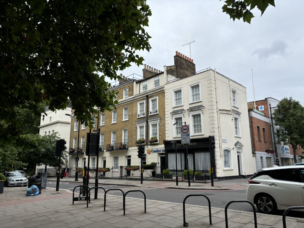 a building on a street