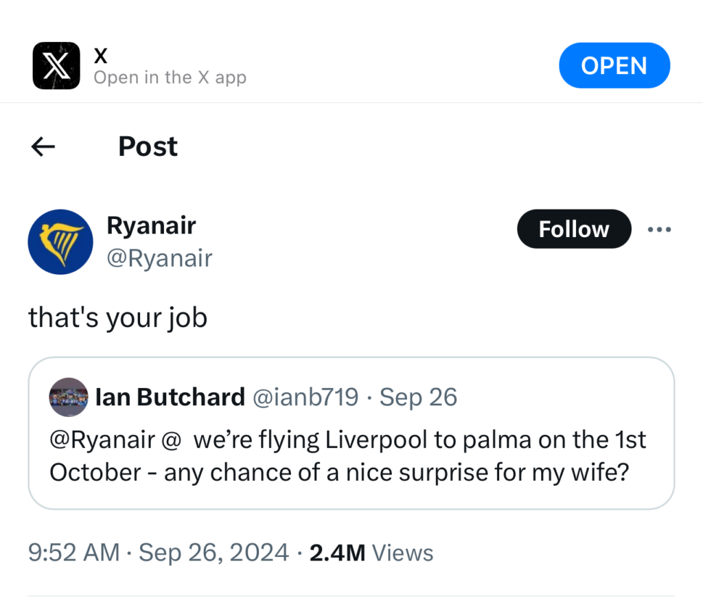a screenshot of a social media post