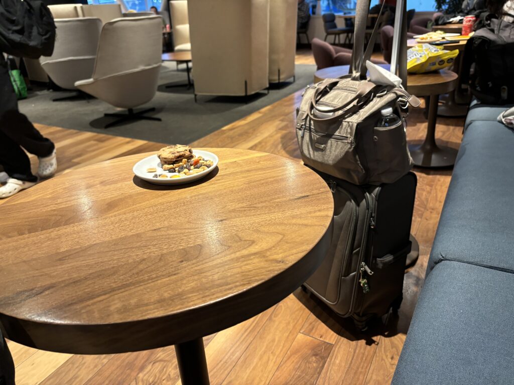 a food on a plate on a table