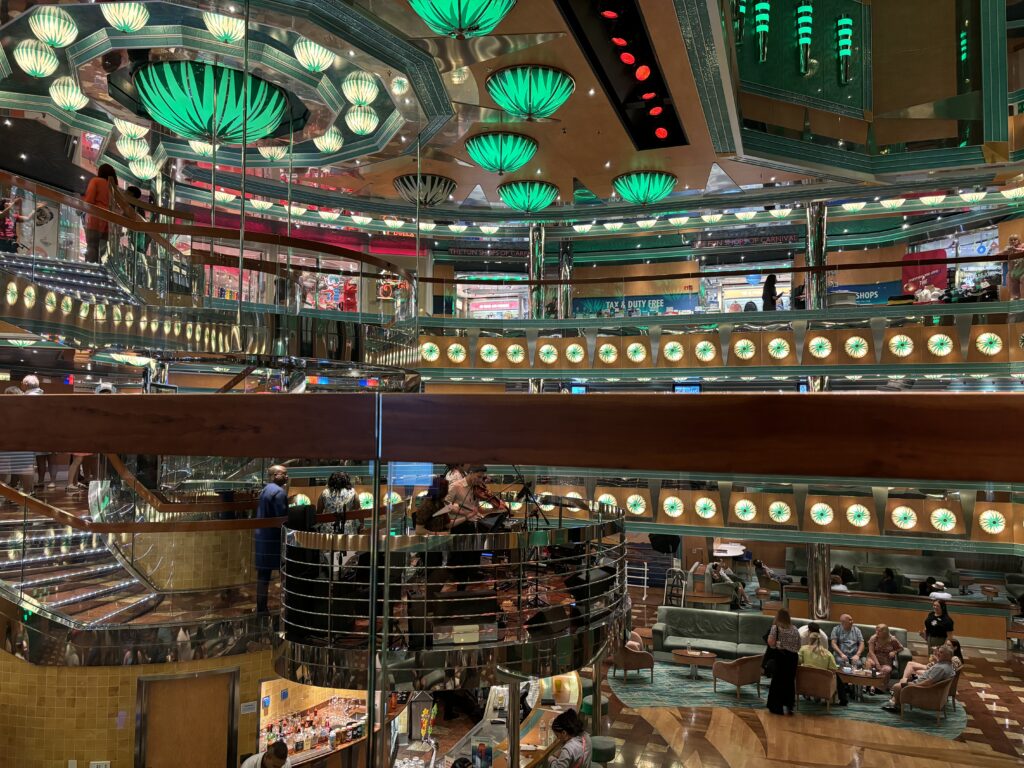 a large building with many lights