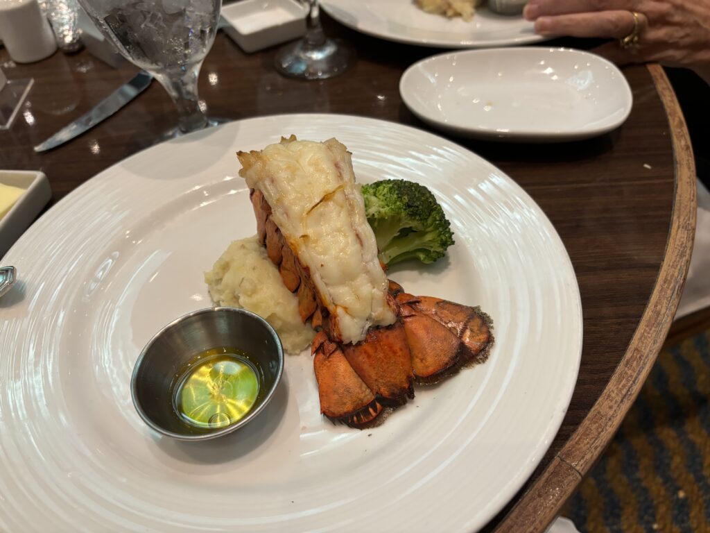 a plate of food on a table