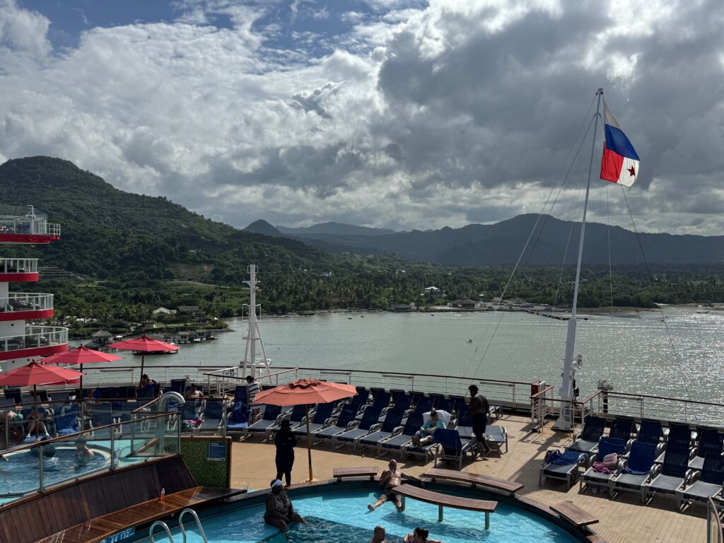 a pool on a cruise ship