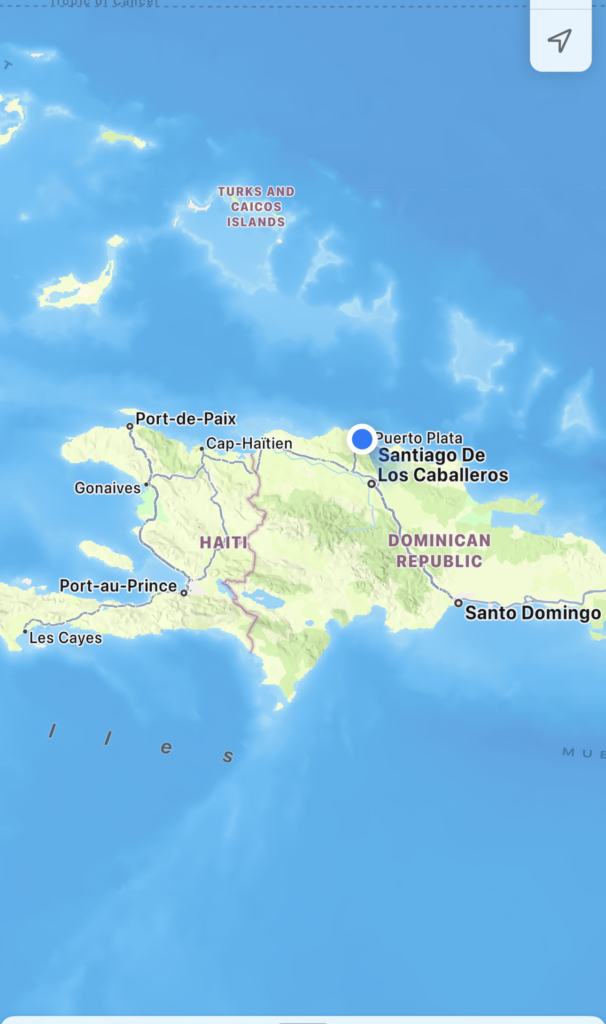 a map of the island