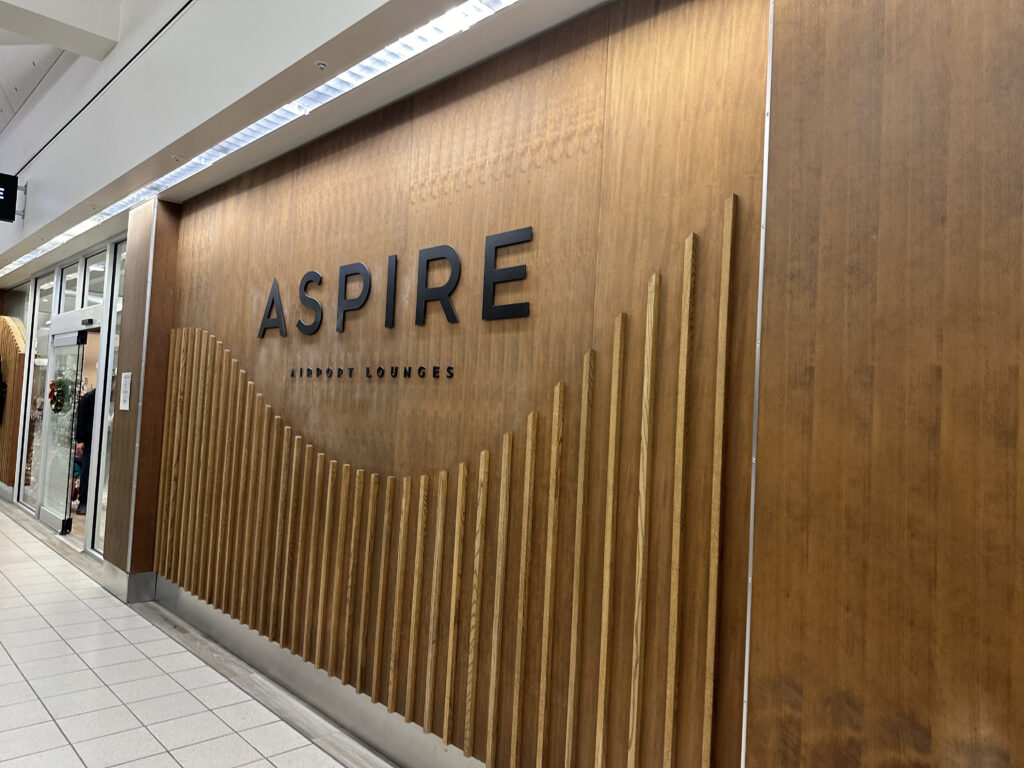 Aspire Lounge in Terminal 2, Ontario Airport
