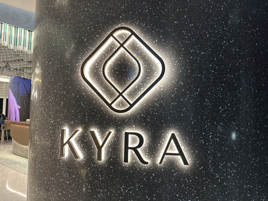 a logo on a wall
