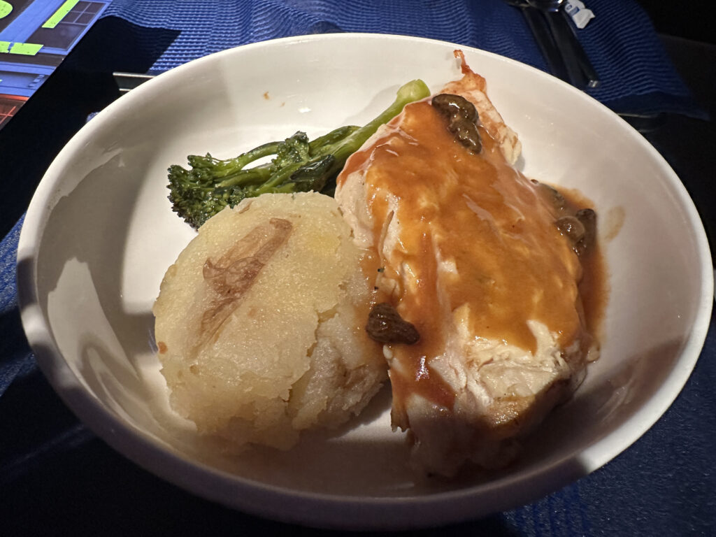 a plate of food on a table