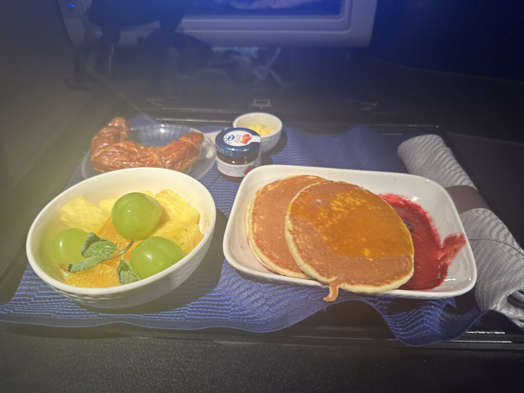 food on a tray