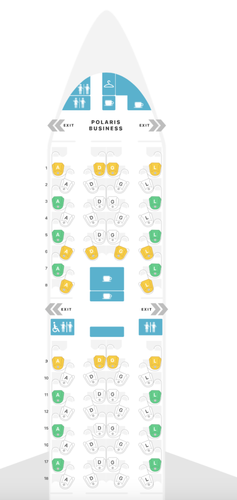 a map of an airplane