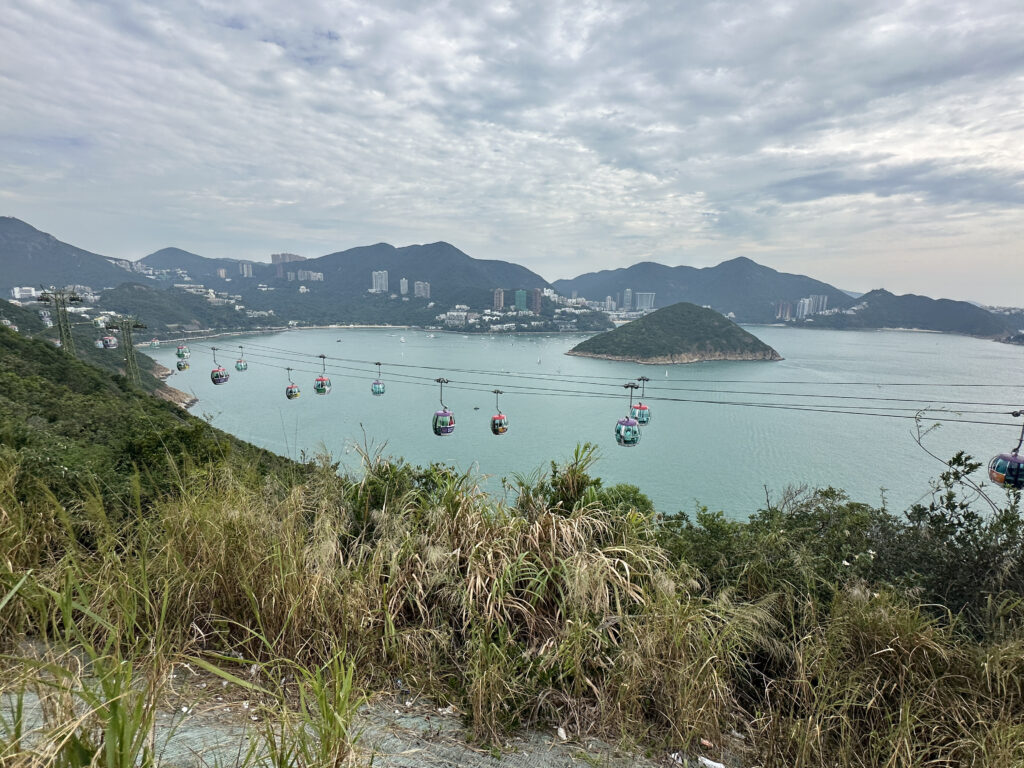 a group of boats in a body of water