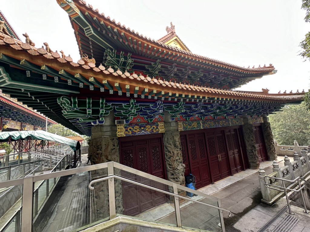 a building with a roof