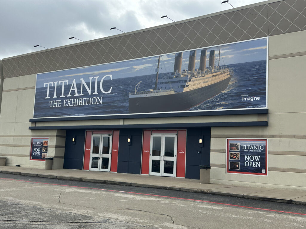 a large sign on a building