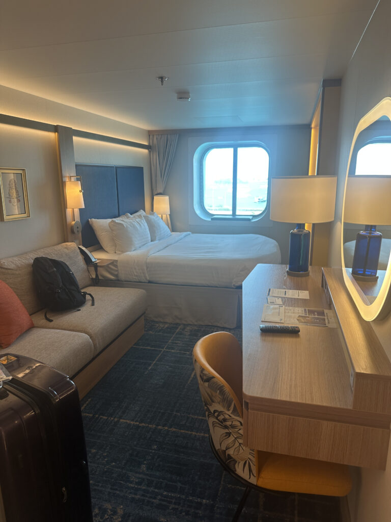 a room with a bed and a couch