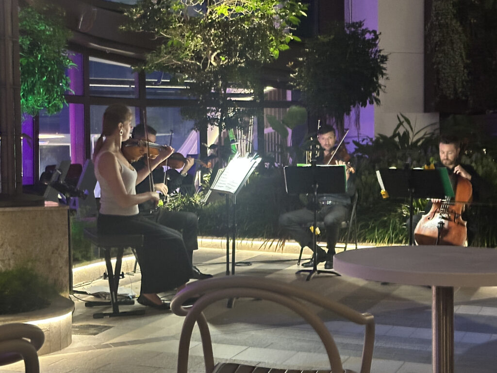 String quartet on Icon of the Seas