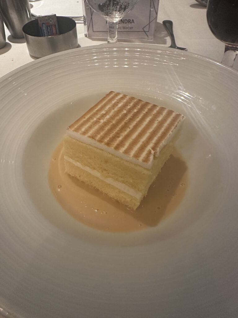a piece of cake on a plate